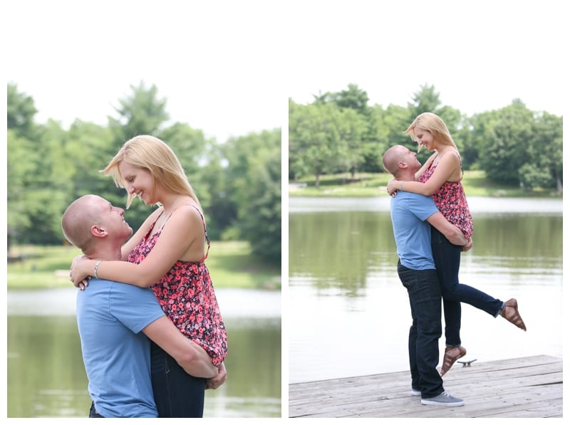 A Summer Engagement Session at Lake of the Woods in Mahomet, IL by Ebby L Photography