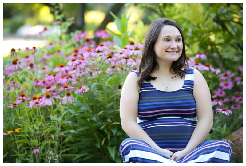 A mommy-to-be and her loving husband at Lake of the Woods Park in Mahomet, IL Photos