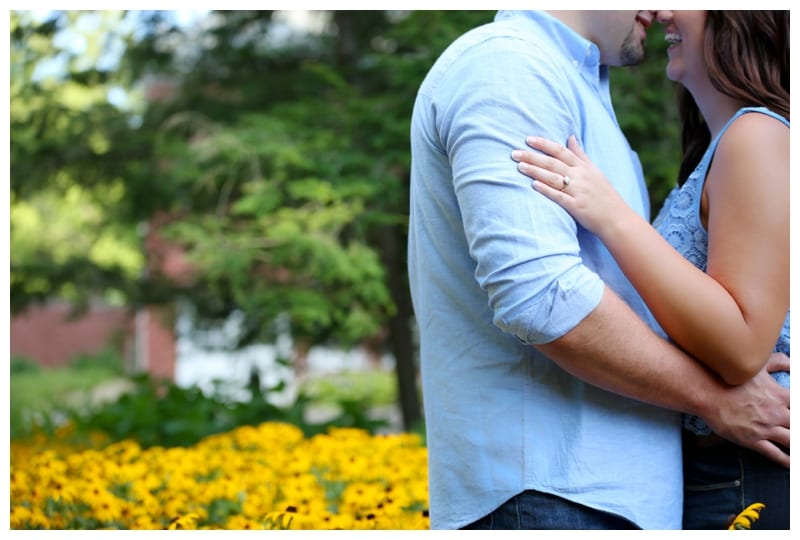 A Golden Summer Night Engagement Session at Allerton Park by Ebby L Photography