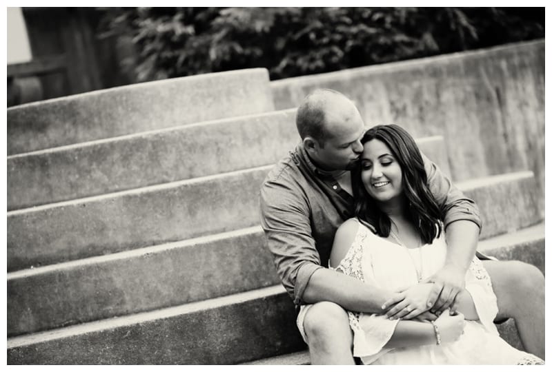 A Golden Summer Night Engagement Session at Allerton Park by Ebby L Photography