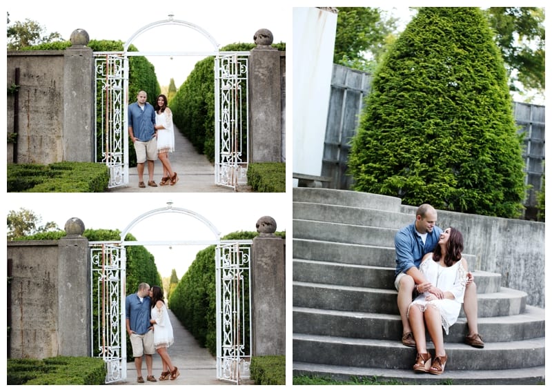A Golden Summer Night Engagement Session at Allerton Park by Ebby L Photography