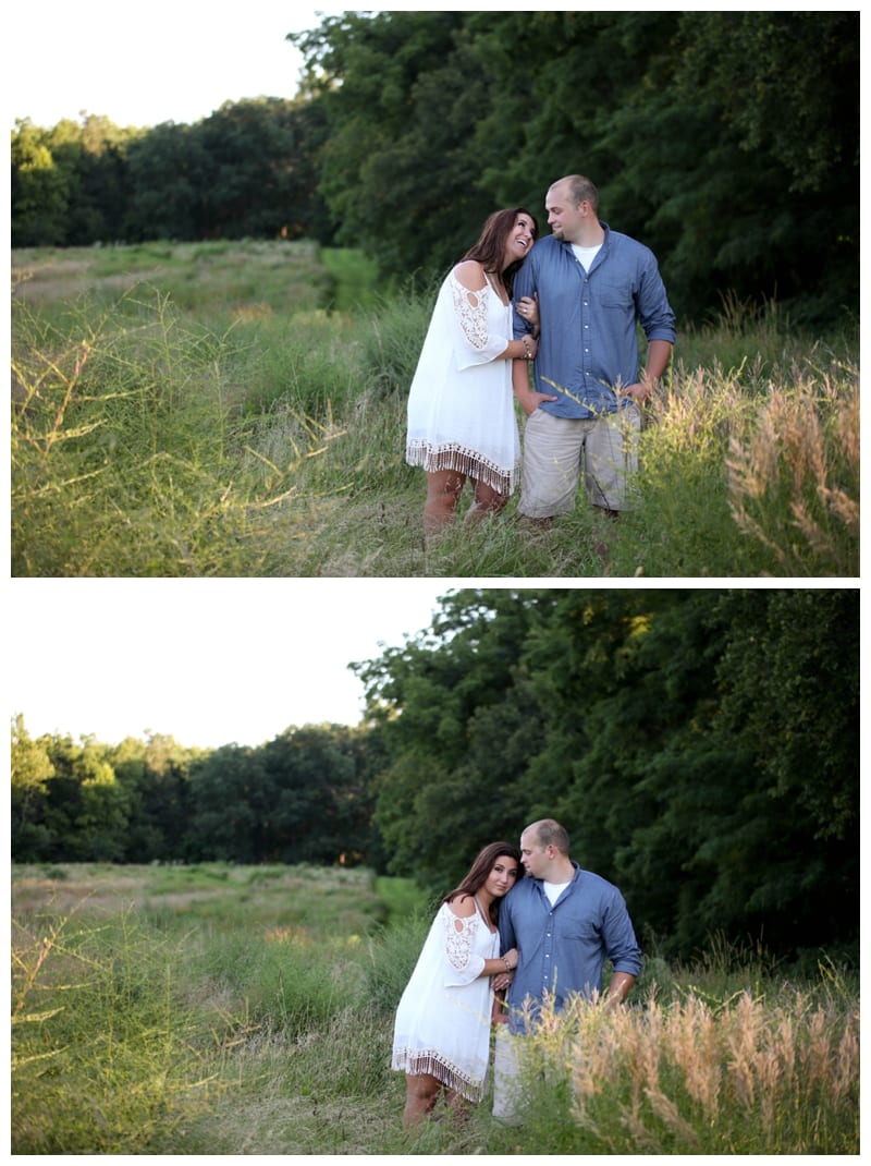A Golden Summer Night Engagement Session at Allerton Park by Ebby L Photography