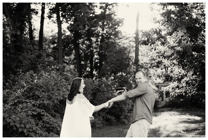 A Golden Summer Night Engagement Session at Allerton Park by Ebby L Photography