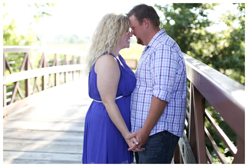 A hot summer night engagement session at Meadowbrook Park in Urbana, IL by Ebby L Photography