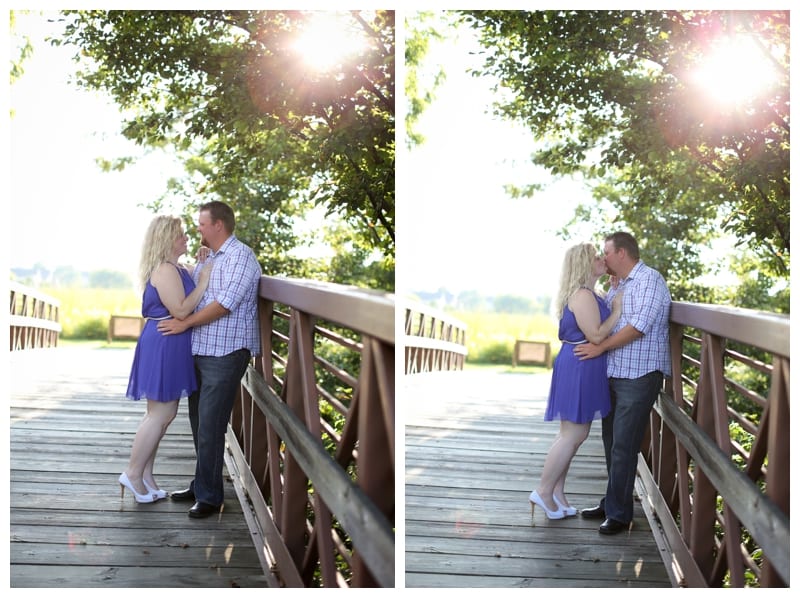 A hot summer night engagement session at Meadowbrook Park in Urbana, IL by Ebby L Photography
