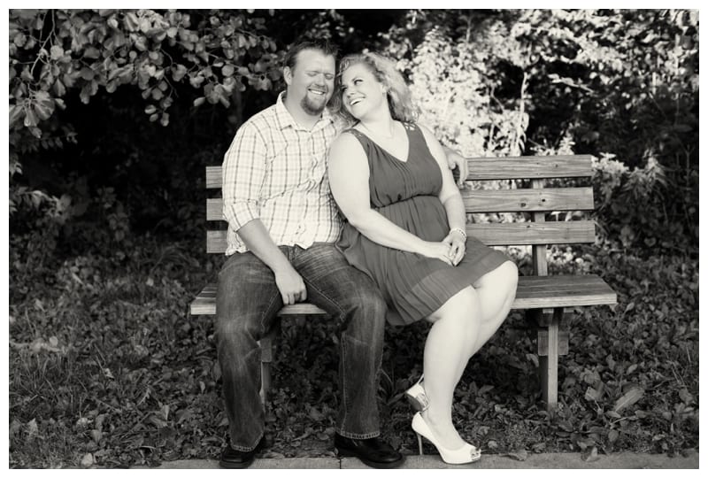 A hot summer night engagement session at Meadowbrook Park in Urbana, IL by Ebby L Photography