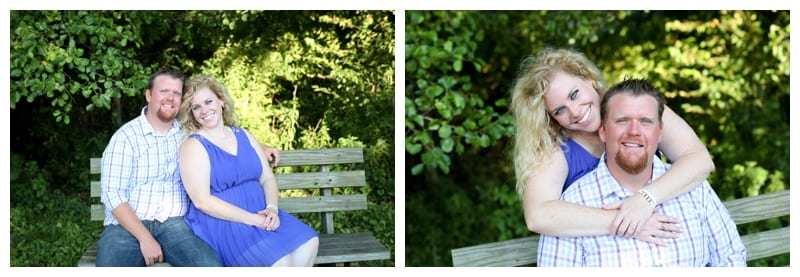 A hot summer night engagement session at Meadowbrook Park in Urbana, IL by Ebby L Photography