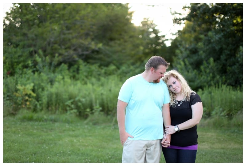 A hot summer night engagement session at Meadowbrook Park in Urbana, IL by Ebby L Photography