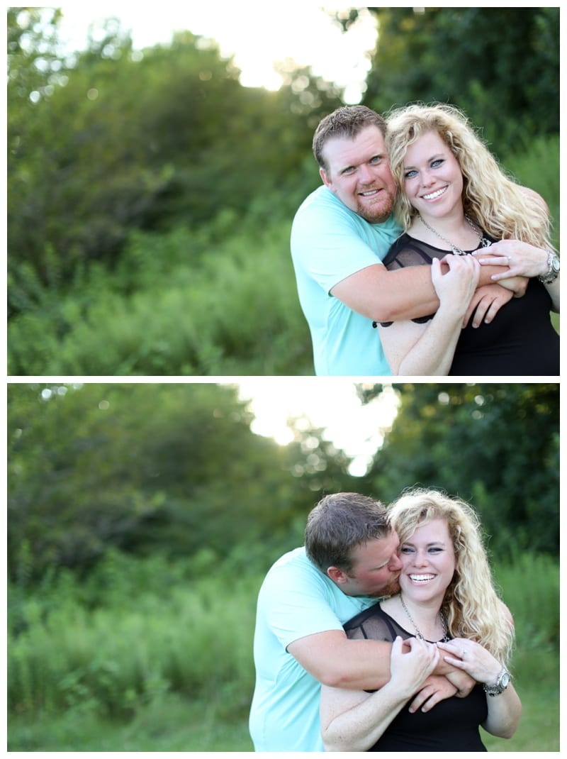 A hot summer night engagement session at Meadowbrook Park in Urbana, IL by Ebby L Photography