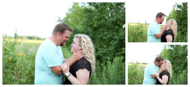 A hot summer night engagement session at Meadowbrook Park in Urbana, IL by Ebby L Photography