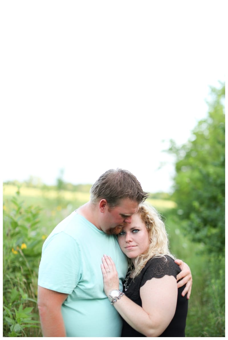A hot summer night engagement session at Meadowbrook Park in Urbana, IL by Ebby L Photography