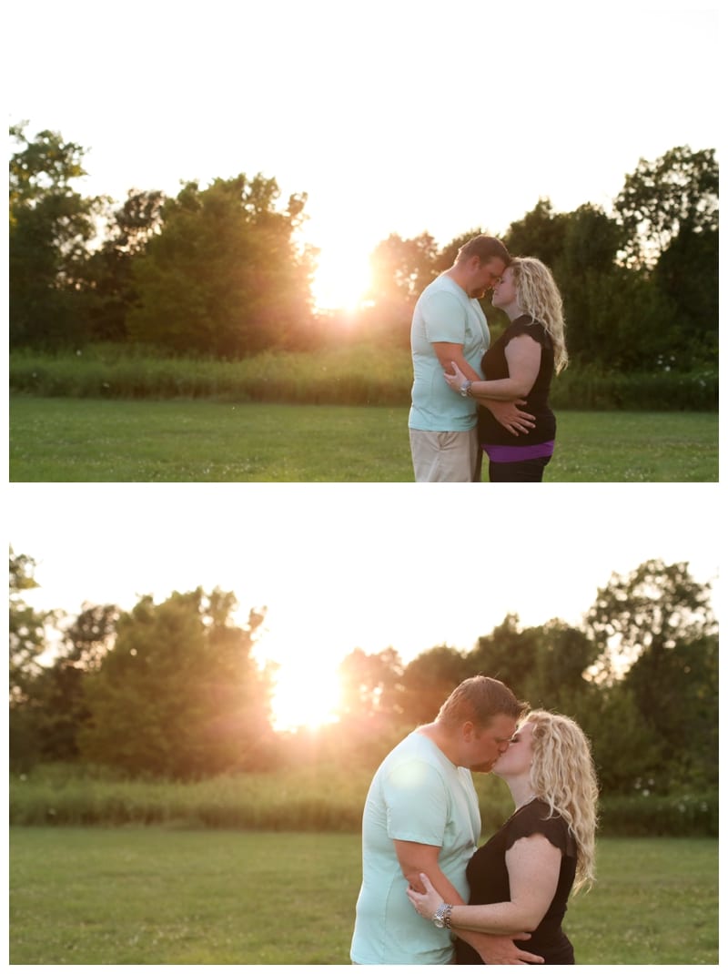 A hot summer night engagement session at Meadowbrook Park in Urbana, IL by Ebby L Photography