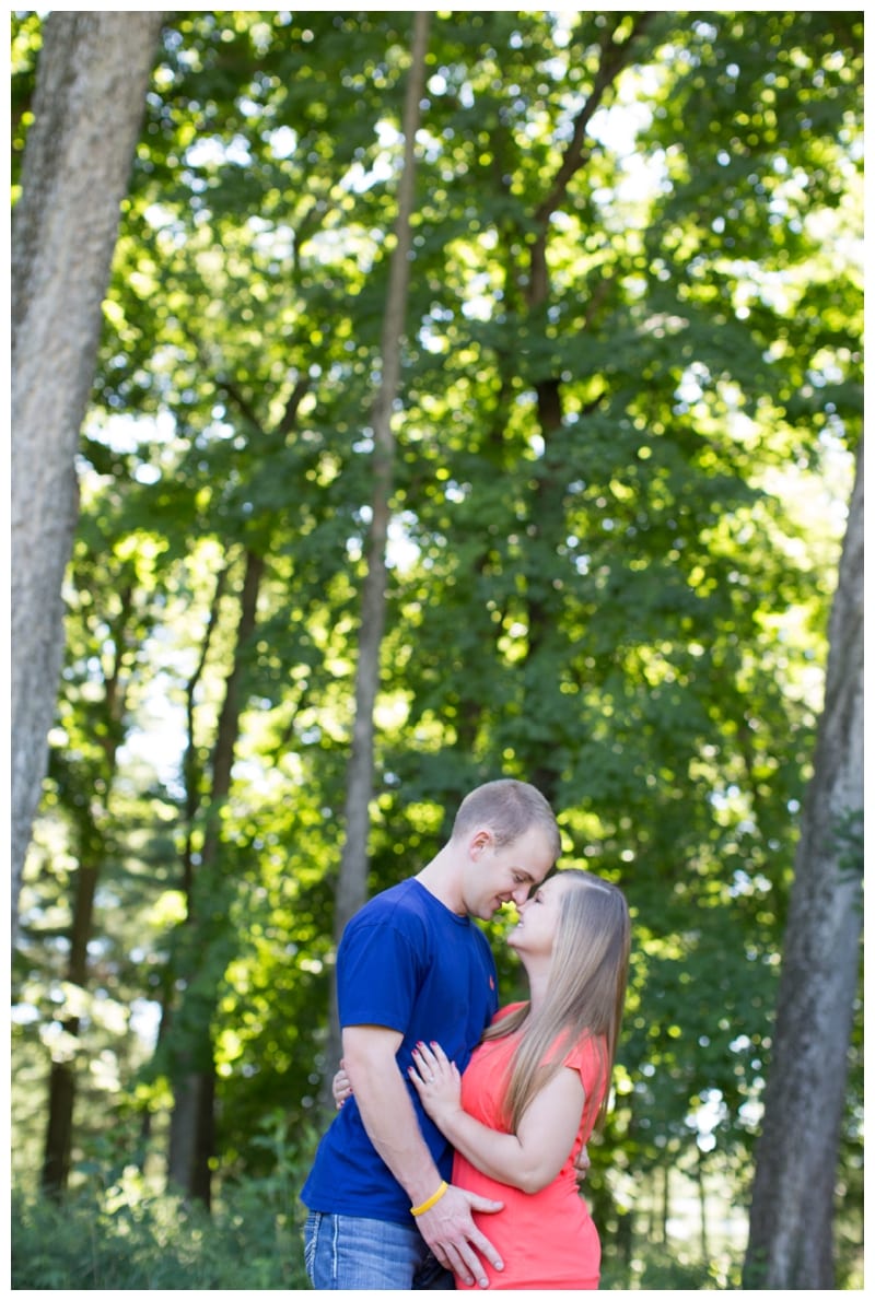 High school sweethearts engagement photos at Allerton Park in Monticello, IL by Ebby L Photography