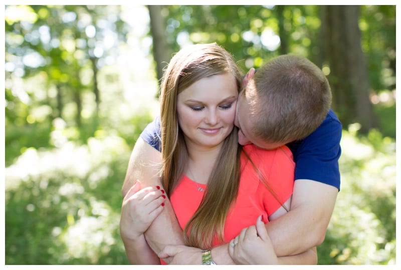 High school sweethearts engagement photos at Allerton Park in Monticello, IL by Ebby L Photography