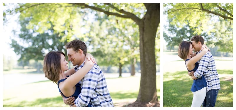 Canoeing couples engagement at Lake of the Woods in Mahomet, IL by Ebby L Photography