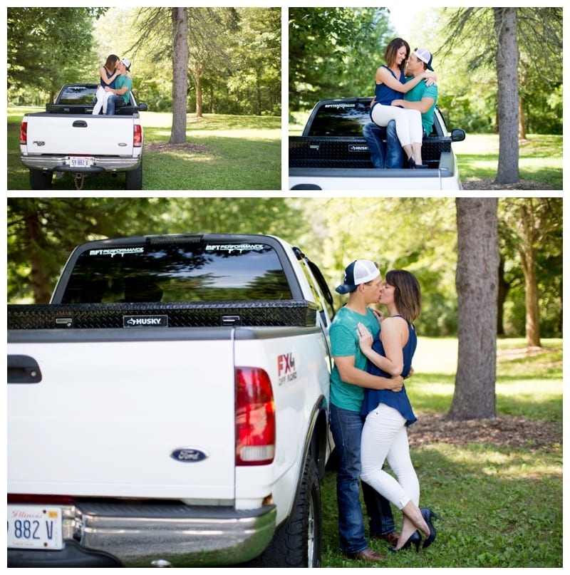 Canoeing couples engagement at Lake of the Woods in Mahomet, IL by Ebby L Photography