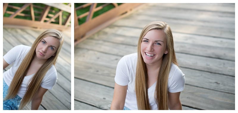 Blue eyed senior from Normal Community High School photos taken at Meadowbrook Park by Ebby L Photography