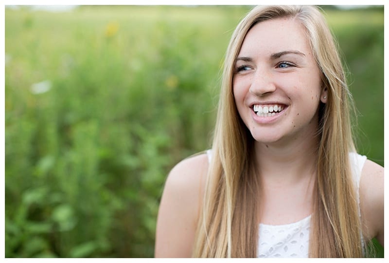 Blue eyed senior from Normal Community High School photos taken at Meadowbrook Park by Ebby L Photography