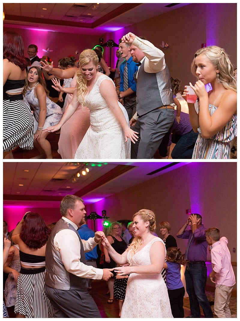 A Crazy Fun Friday Evening Wedding at The Hawthorne Suites in Champaign, IL by Ebby L Photography