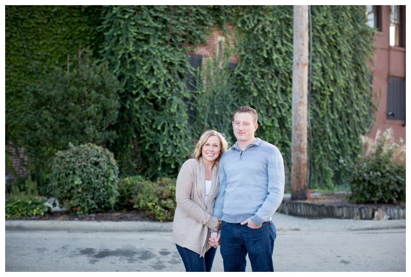 College Sweethearts engagement session in Downtown Champaign, IL Photos