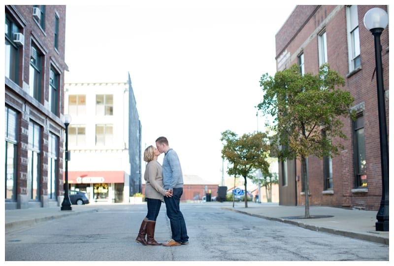 College Sweethearts engagement session in Downtown Champaign, IL Photos