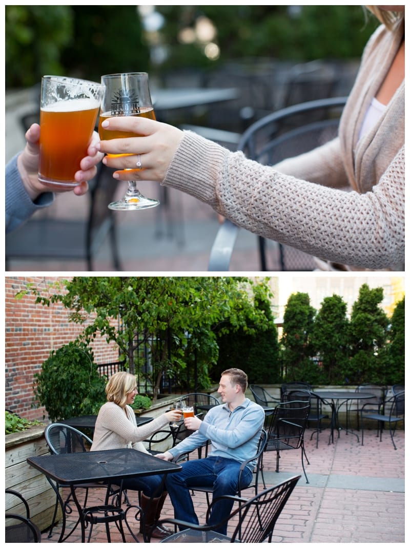College Sweethearts engagement session in Downtown Champaign, IL Photos