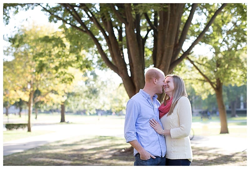University of Illinois College Sweethearts Engagement Session in Champaign, IL Photos  by Ebby L Photography