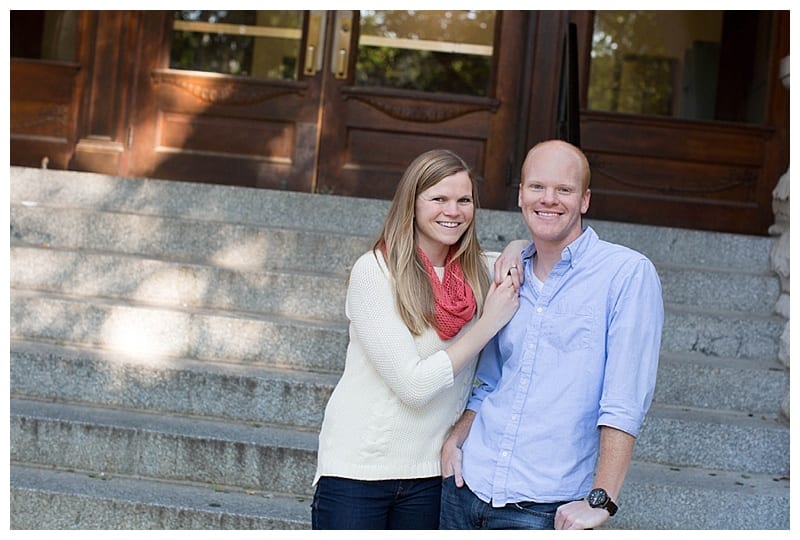 University of Illinois College Sweethearts Engagement Session in Champaign, IL Photos  by Ebby L Photography