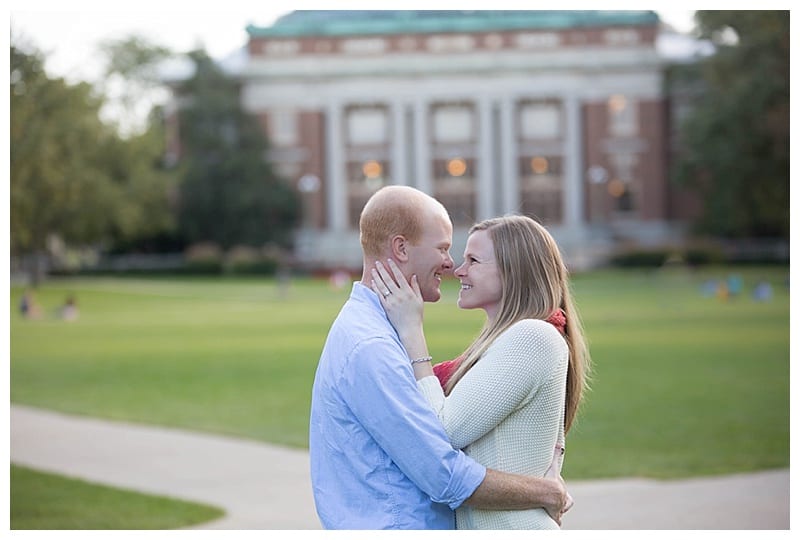 University of Illinois College Sweethearts Engagement Session in Champaign, IL Photos  by Ebby L Photography