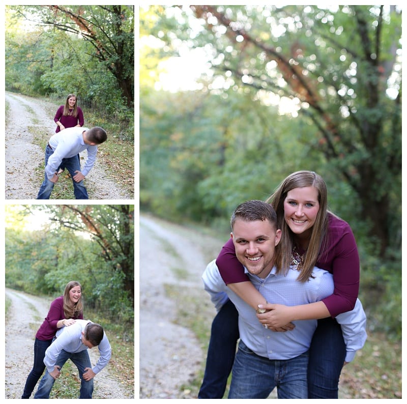 Adorable Couple Engagement Photos at Lake of the Woods Photos by Ebby L Photography