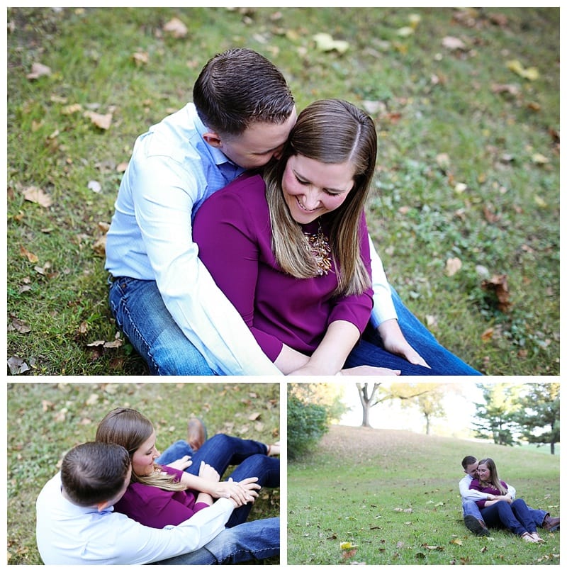Adorable Couple Engagement Photos at Lake of the Woods Photos by Ebby L Photography