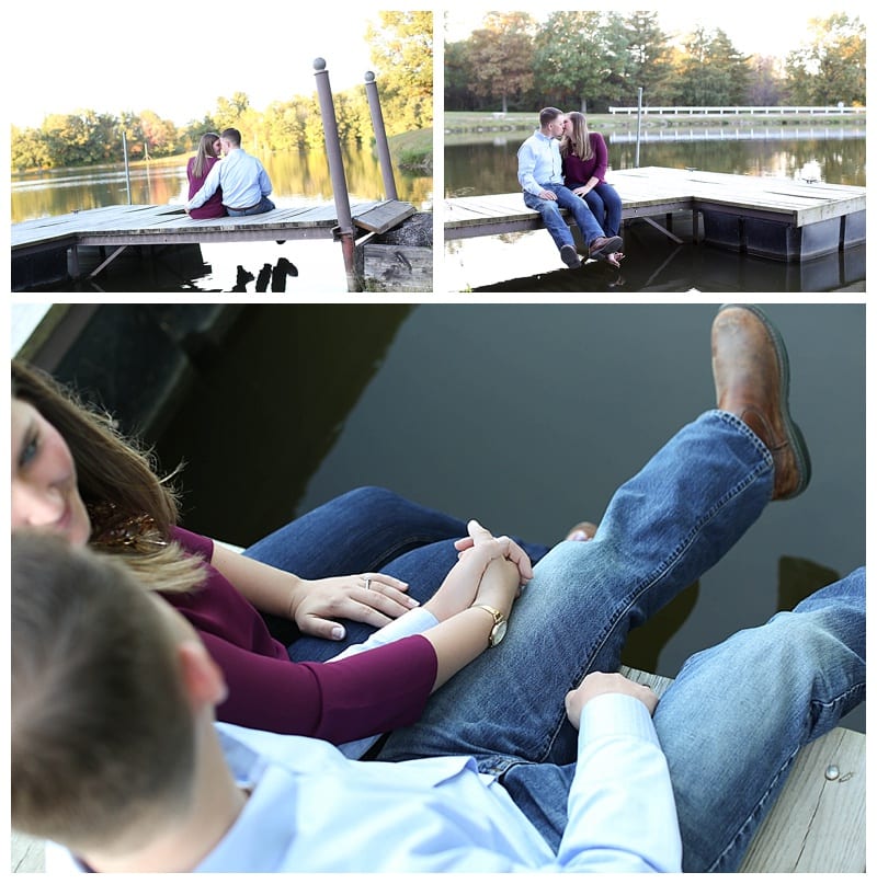 Adorable Couple Engagement Photos at Lake of the Woods Photos by Ebby L Photography