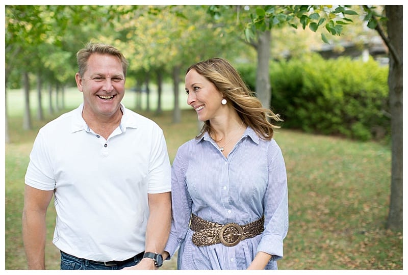 An Engaged Couple and their four girls at the Arboretum in Champaign, IL Photos by Ebby L Photography