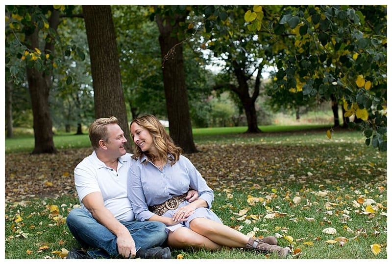 An Engaged Couple and their four girls at the Arboretum in Champaign, IL Photos by Ebby L Photography