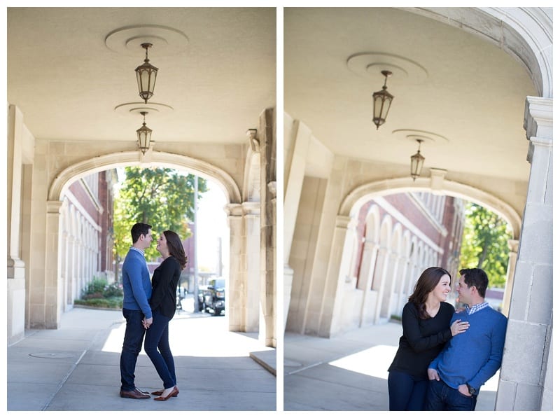 A Photogenic Engaged Pair in Downtown Champaign Photos by Ebby L Photography
