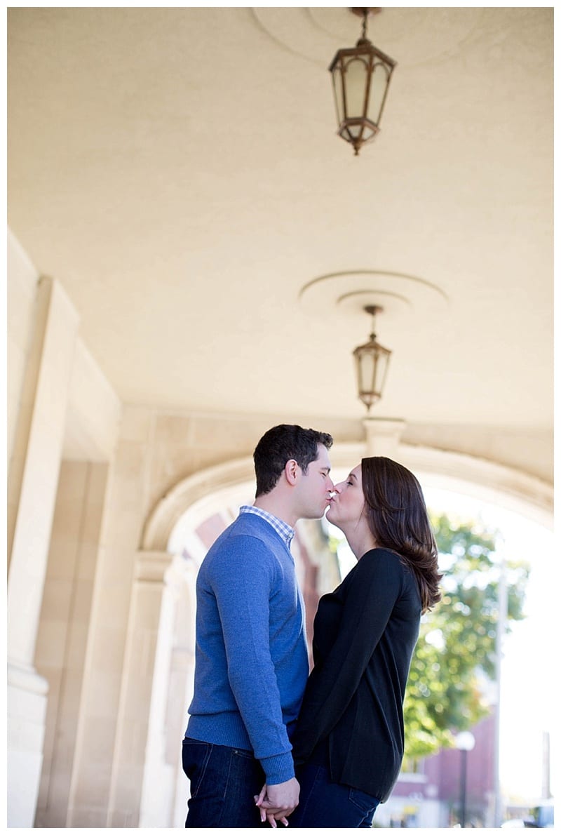 A Photogenic Engaged Pair in Downtown Champaign Photos by Ebby L Photography