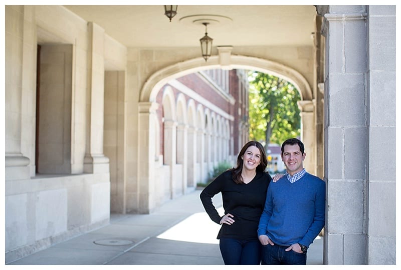 A Photogenic Engaged Pair in Downtown Champaign Photos by Ebby L Photography