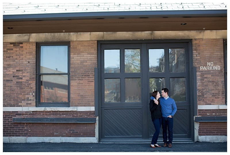 A Photogenic Engaged Pair in Downtown Champaign Photos by Ebby L Photography