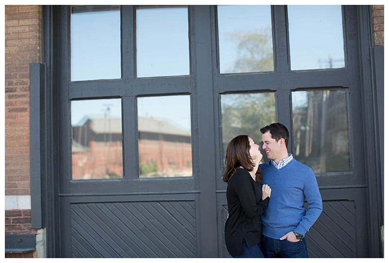 A Photogenic Engaged Pair in Downtown Champaign Photos by Ebby L Photography