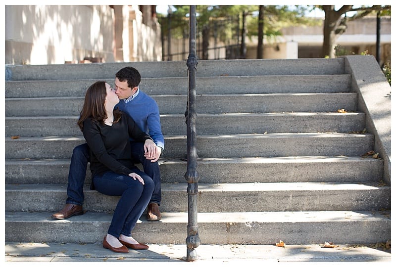 A Photogenic Engaged Pair in Downtown Champaign Photos by Ebby L Photography
