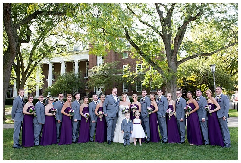 A Plum and Gray Wedding at the Hilton Garden Inn in Champaign, IL Photos by Ebby L Photography©
