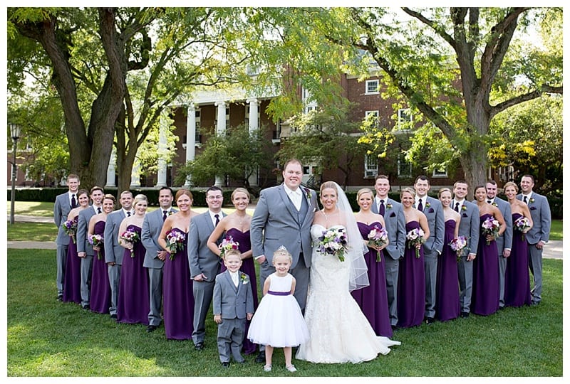 A Plum and Gray Wedding at the Hilton Garden Inn in Champaign, IL Photos by Ebby L Photography©