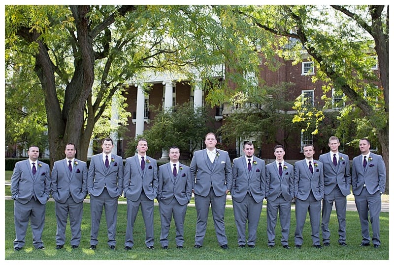 A Plum and Gray Wedding at the Hilton Garden Inn in Champaign, IL Photos by Ebby L Photography©