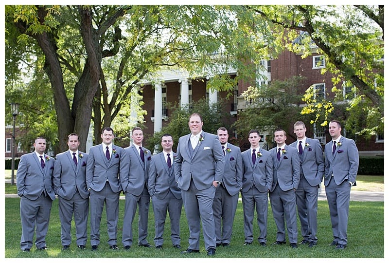A Plum and Gray Wedding at the Hilton Garden Inn in Champaign, IL Photos by Ebby L Photography©