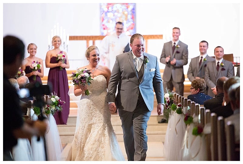 A Plum and Gray Wedding at the Hilton Garden Inn in Champaign, IL Photos by Ebby L Photography©