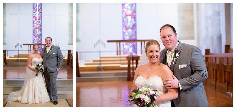 A Plum and Gray Wedding at the Hilton Garden Inn in Champaign, IL Photos by Ebby L Photography©