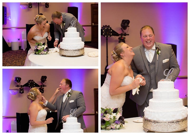 A Plum and Gray Wedding at the Hilton Garden Inn in Champaign, IL Photos by Ebby L Photography©