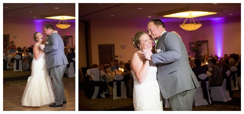 A Plum and Gray Wedding at the Hilton Garden Inn in Champaign, IL Photos by Ebby L Photography©