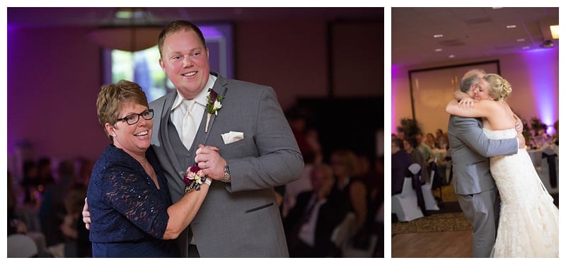 A Plum and Gray Wedding at the Hilton Garden Inn in Champaign, IL Photos by Ebby L Photography©