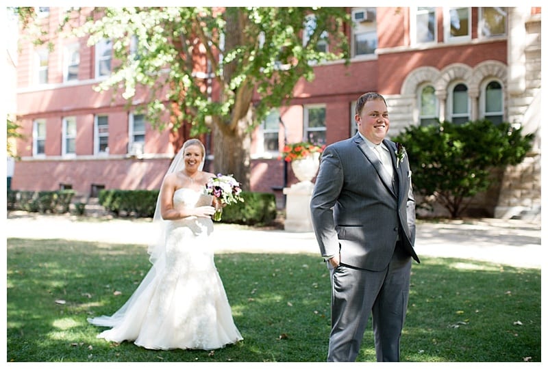 A Plum and Gray Wedding at the Hilton Garden Inn in Champaign, IL Photos by Ebby L Photography©